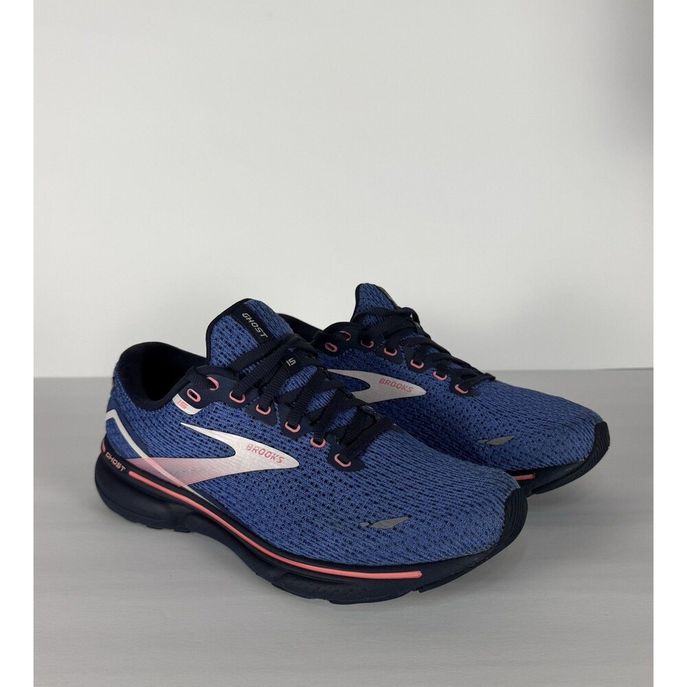 Brooks Ghost 15 Womenβs 9.5 Blue Pink Running Shoes 1203801B469